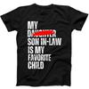 Мой зять - мой любимый ребенок дочь забавная надпись подарок черная футболка 391