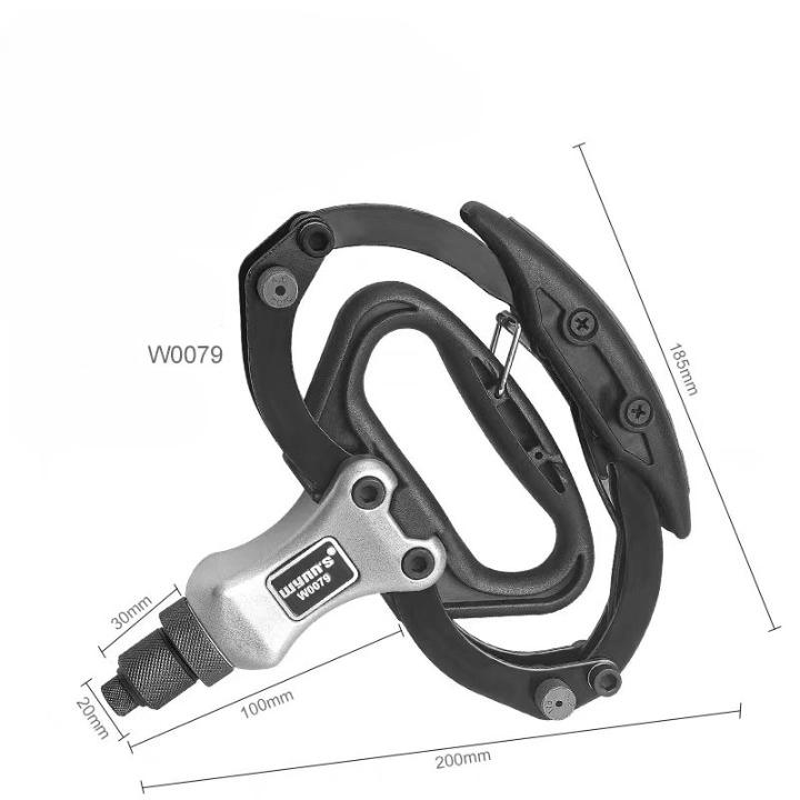 Набор ручных заклепочных пистолетов с 16 размерами головок заклепок, сверхпрочный одноручный заклепочный инструмент для металла, пластика и кожи