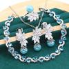 Sweet Romantic Lady Wedding Jewelry Set Light Luxury Quality Jewelry Set
