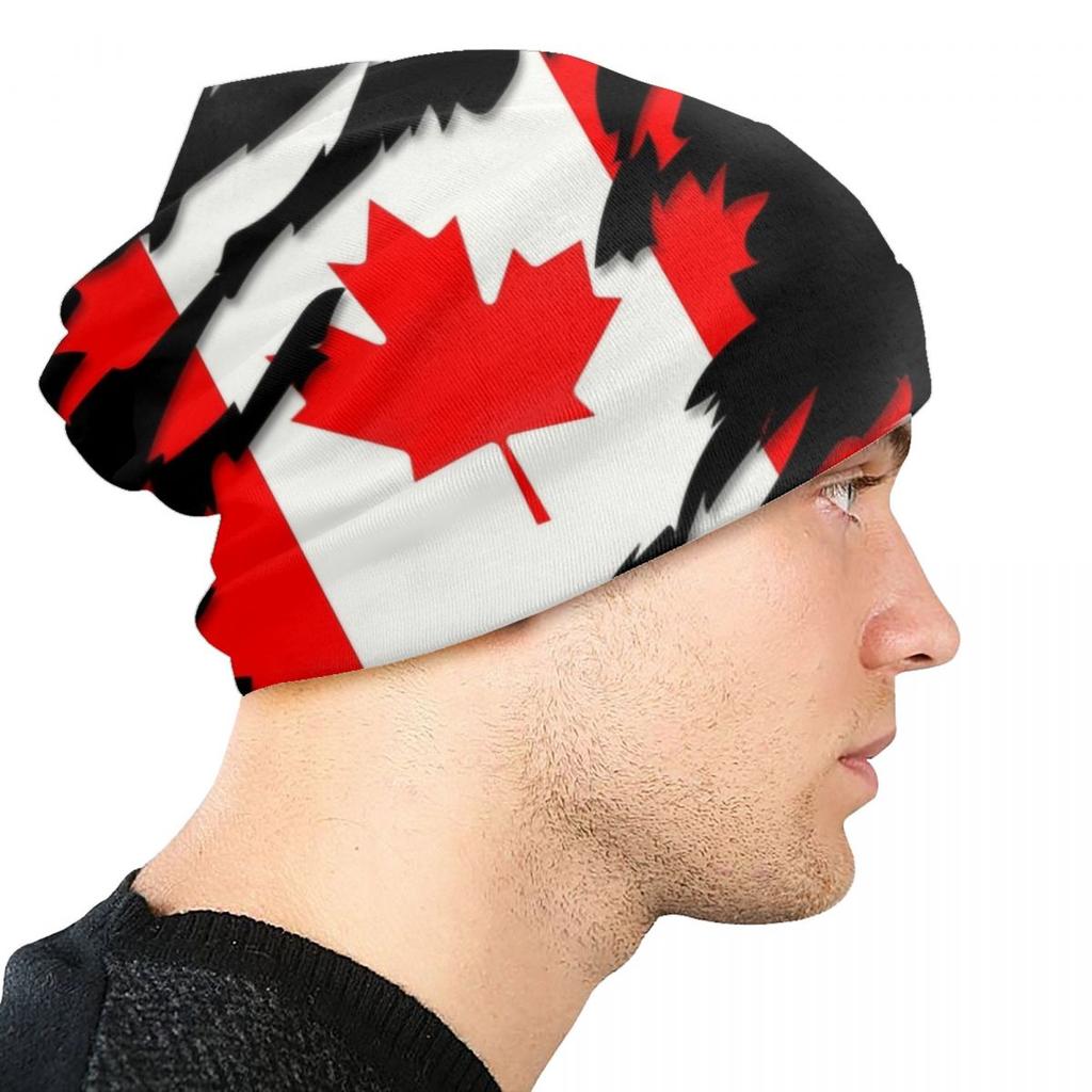 Шапки с флагом Канады, шапки-бини, модные зимние теплые шапки унисекс, женская вязаная шапка для взрослых, унисекс, канадские гордые шапки с капюшоном