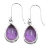 Amethyst Gemstone Earrings Solid 925 Sterling Silver Handmade Earrings Jewelry Gift For Women And Girls E-3400