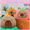 Cartoon Fruit Capybara Plush Toy Dolls Room Decoration Children Gifts Christmas