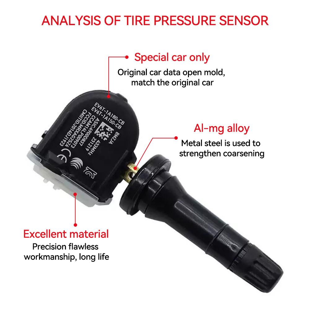 Датчик давления в шинах автомобиля Система контроля TPMS 433 МГц EV6T1A180CB EV6T1A150CB для Ford Focus Fiesta Ranger C-Max Mondeo Kuga Grand