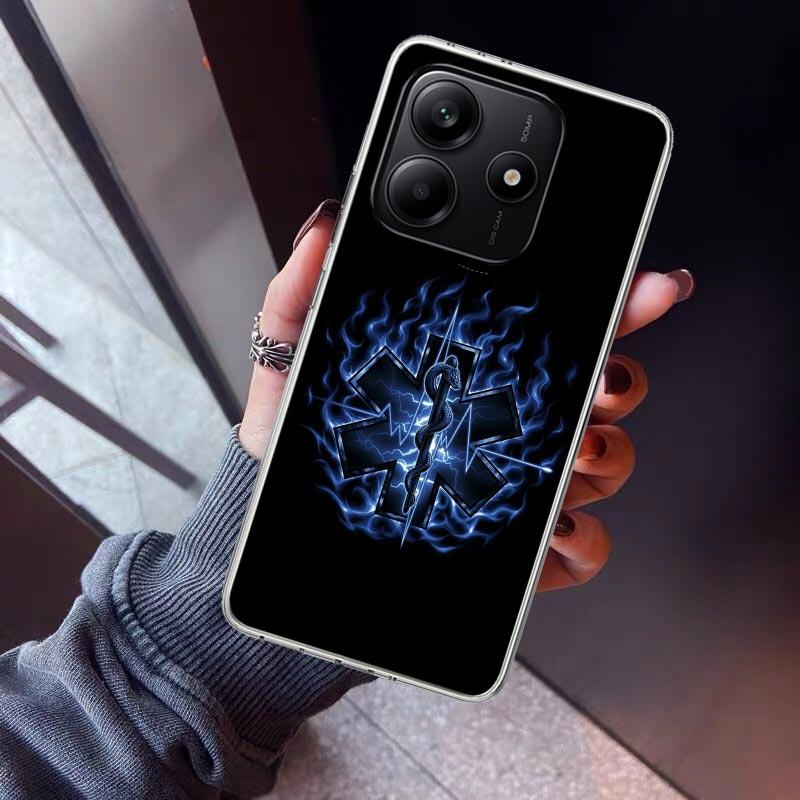 EMT EMS Medical Rescue Phone Case For Xiaomi Redmi Note 15 14 14S 13 12S 12 Pro Plus 11S 11 10S 10 4G Cover 11E 11T 5G Print Fun
