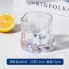 Pink Butterfly Irregular High Beauty Transparent Crystal Glass Cup Cold Drink Cup Twist Cup Household Juice Whiskey Glass