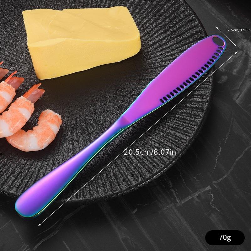 1 шт. Нержавеющая сталь нож для масла с отверстием, нож для сыра, сыра, хлеба, джема, лопатка, нож для масла