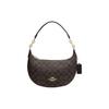 New Payton Artificial Leather Crescent Bag Shoulder Bag Large Size Women's Dark Brown CE620-IMAA8