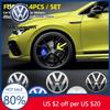 2026 Горячие Для VOLKSWAGEN VW 4 шт. 56/60/65/70/75 мм Ступичные колпачки для колес автомобиля Наклейка Значок Для Volkswagen VW B5 GTI Golf 5 7 Caddy