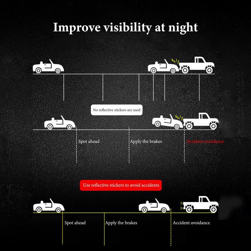 2 шт. Овальная светоотражающая наклейка для автомобиля, грузовика, безопасности, светоотражающая предупреждающая пластина для автомобиля, безопасности грузовика, мотоцикла