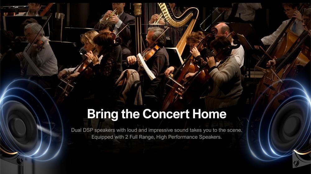 Ultimea Apollo P40 LCD Projector, Full HD Native 1080P 700 ANSI Lumens, 5G WiFi, Keystone Correction, Bluetooth 5.0 Grey