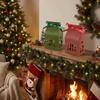 10 Pcs Hollow-Out Christmas Candy Box House-Shaped House-Shaped Gift Box  Home Party Supplies