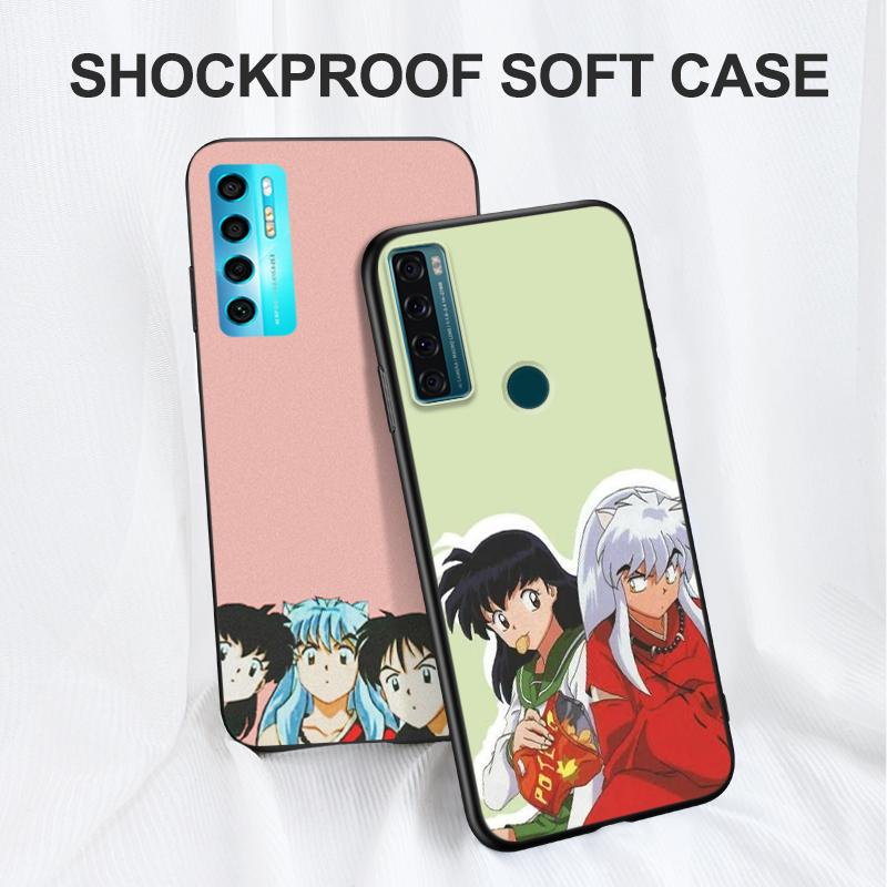 Черный ТПУ чехол для oneplus 8 pro 8t 9 9R Nord 2 ce N10 N100 N200 4G 5G yashahime Inuyasha