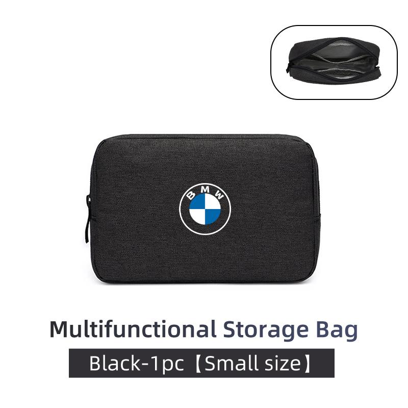 QAED6 For BMW Car Digital Data Line Box Travel Organizer Trunk Storage Bag E90 E60 E46 E39 F30 F10 E87 X3 X4 X5 X1 G30 G20