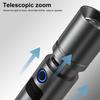 Powerful Torch LED Flashlight Waterproof Shock-Resistant Super Bright High Lumens Zoomable USB Rechargeable Flashlight