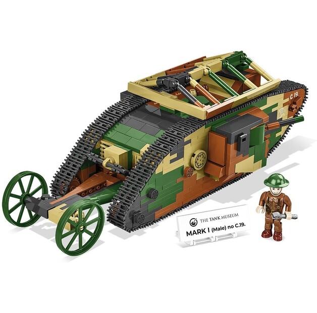 Конструктор пластиковый Cobi Historical Collection Great War Mark I Male COBI-2993