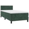 Maison Exclusive - Sommier à lattes de lit avec matelas Vert foncé 100x200 cm