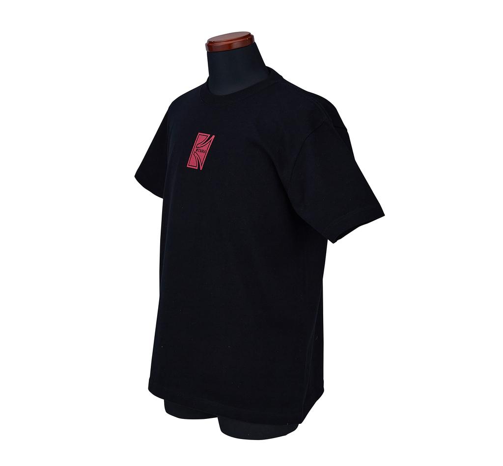 TAMA Дизайн товарного знака Футболка с коротким рукавом черная TAMT006L "T" [Размер L]