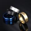 8MM Matte Titanium Steel Men's Ring Simple Fashion Jewelry