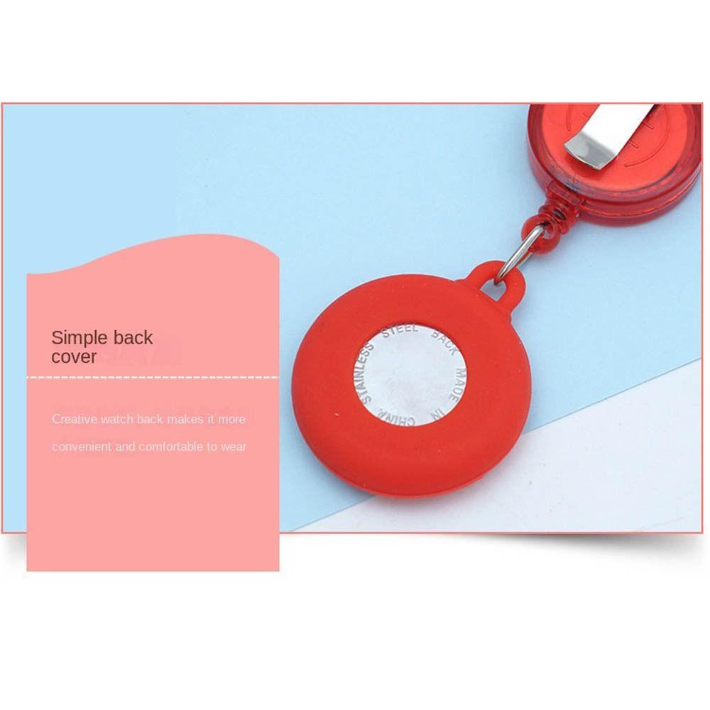 Подвесные выдвижные часы для медсестры, силиконовые часы-брелок, светящиеся, для врача, подвесные, для медсестры