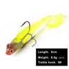 FishKing1/21pcs Lead Jig Soft Lure For Pike Muskie Bass Minnow Lure Length 8CM 10CM Weight 8.5G 21.5G