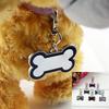 Bone Shape Blank Phone Name Pet ID Tag Engraved Neck Collar Leash Pendant For Dogs And Cat
