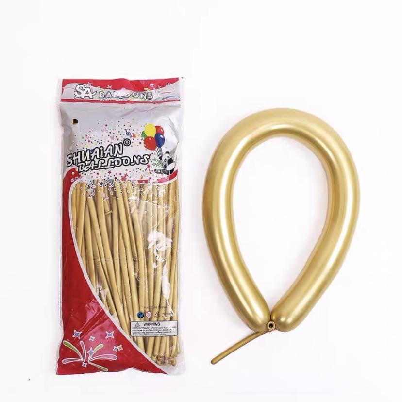 1.8G Metal Strip Magic Balloon, Thickened 1260 Creative Weaving Modeling Variable Decorative Balloon
