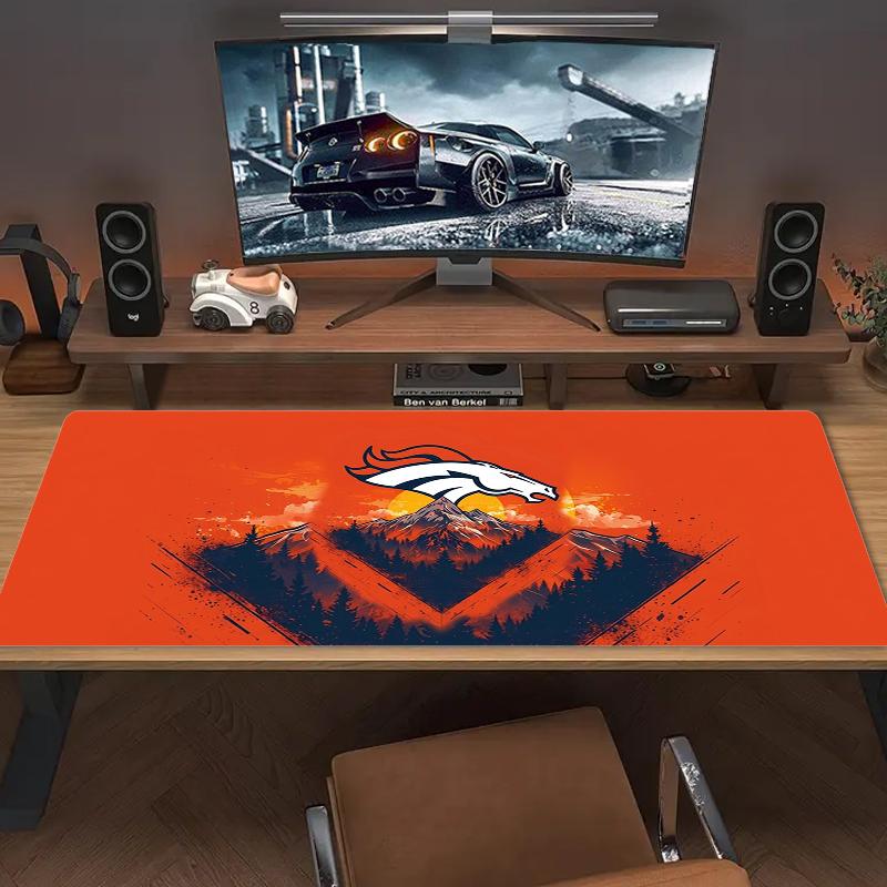 Коврик для мыши Denver Broncos Большой коврик для игрового стола Нескользящий коврик для ноутбука и планшета XXL Mini PC Игровой коврик с заблокированным краем
