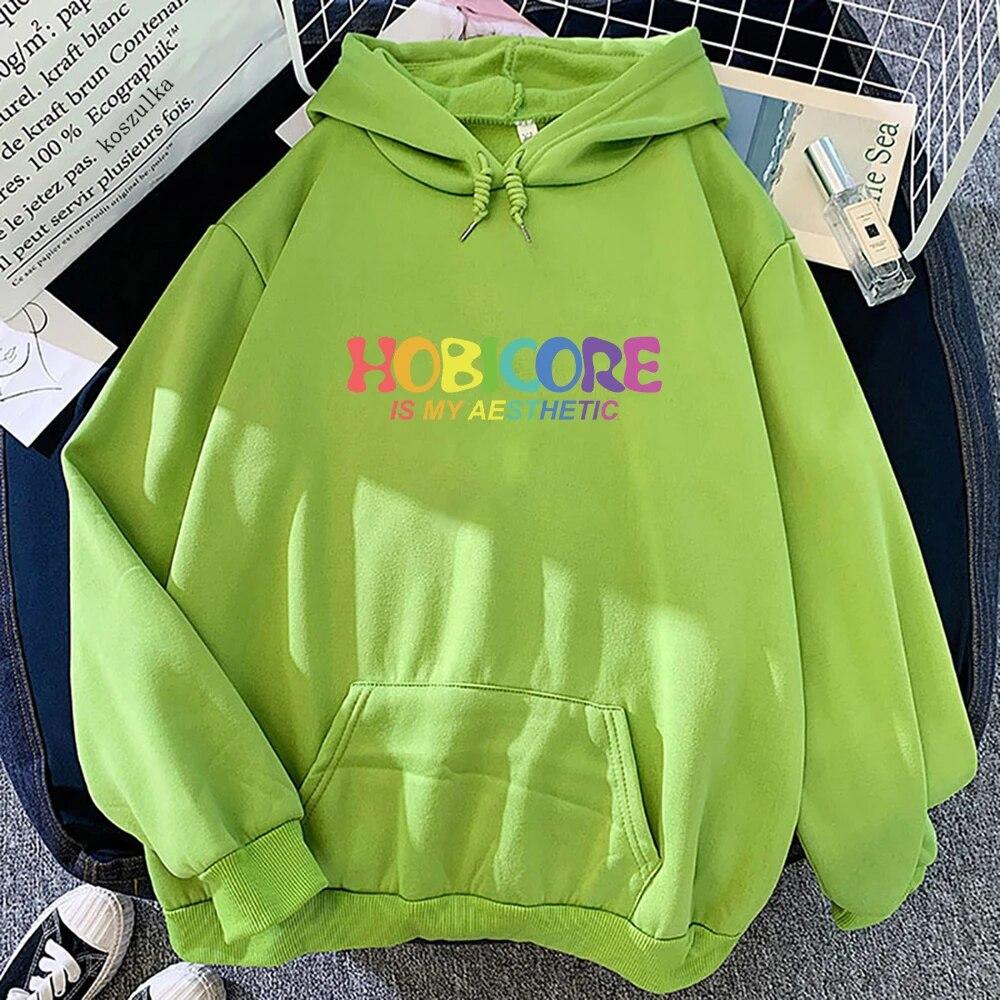 Толстовки Agust D в корейском стиле Hope World Одежда Весенне-осенние топы Женская/мужская толстовка Винтажная толстовка в стиле Харадзюку Kawaii Sudaderas унисекс