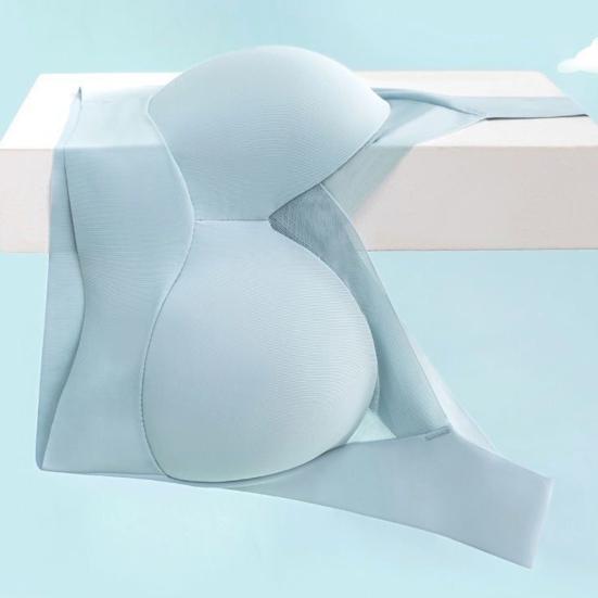 Женский спортивный бюстгальтер с широким эластичным ремешком, однотонный, ударопрочный, бесшовный, с тонкой сеткой, с эффектом пуш-ап, без зацепов, беспроводной, для занятий йогой и бегом