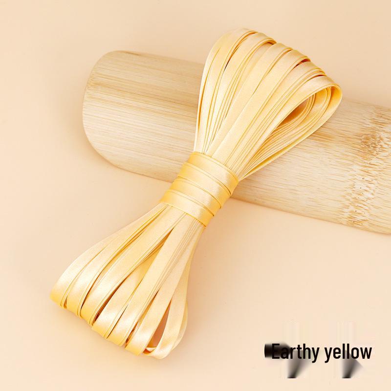 Hengmeihe Satin Cheongsam Hemming Strip, 0.6cm Non-Iron Fabric Piping Ribbon, Clothing Accessory.