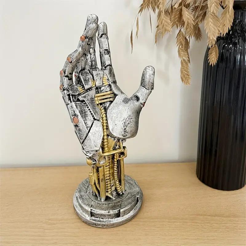 New Creative Game Controller Desktop Stand Cyberpunk Mechanical Arm Simulated Robot Hand Sculpture Mechanical Hand Staute Decor