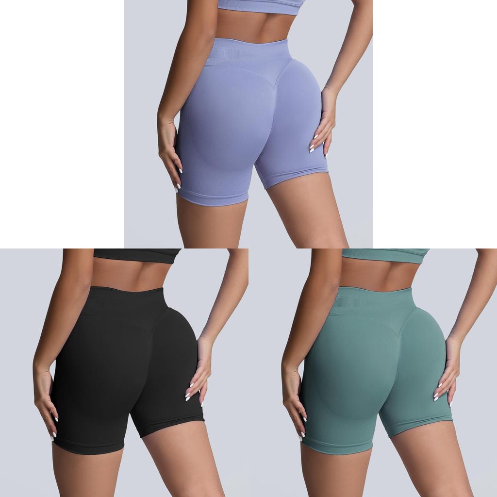 Seamless High Waist Yoga Shorts With Abdominal Compression For Women Fitness And Running