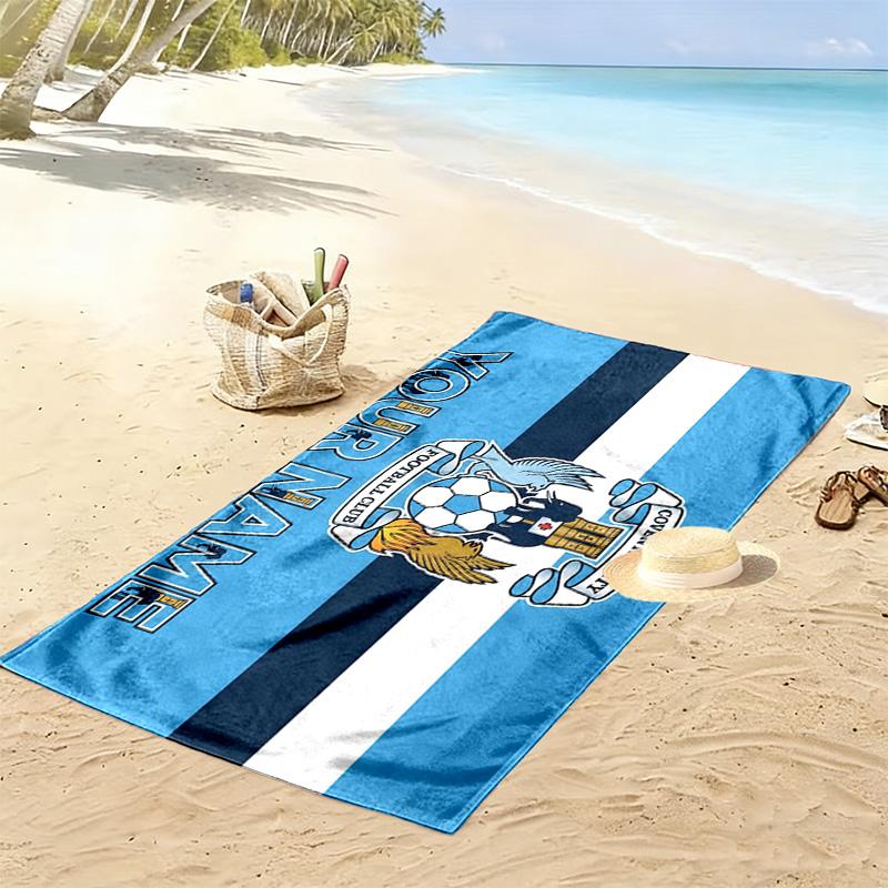 Coventry City Football Club Print Beach Towel, Large Soft Quick Dry Towel for Beach Camping Swimming