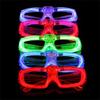 Glow In the Dark LED Eyeglasses Neon Colors Blinds Lampshade Glasses Christmas Birthday Neon Party Mardi Gras Props
