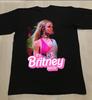Винтажная черная хлопковая футболка Britney Spears Унисекс Концертная от S до 5XL SG437 Унисекс Футболка
