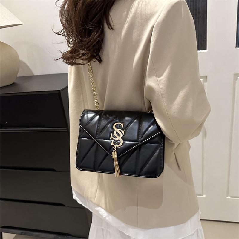 Повседневная ретро-сумка в стиле минимализма, модная сумка через плечо, новая стильная сумка, женская сумка на цепочке, женская сумка через плечо