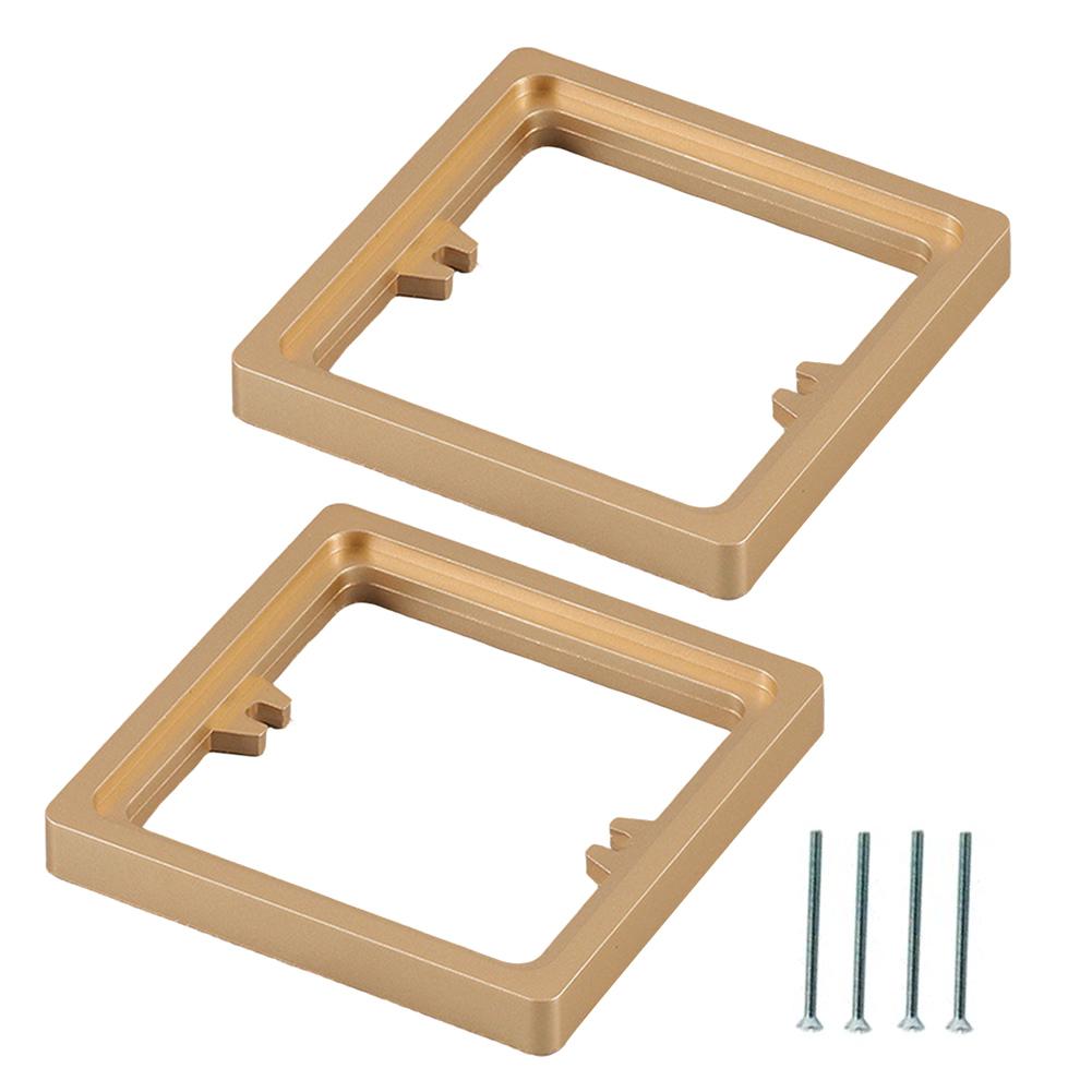 2 шт. Квадратная прокладка для розетки 10 мм Одинарная прокладка для розетки Рамка-пластина Электрическая коробка для проводов Прокладка высоты Ремонт Выключатель Розетка Панель Прокладка