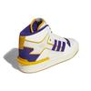 adidas Forum Exhibit Mid Inside Out — мужские кроссовки белого, фиолетового и золотого цвета Off-White Collegiate-Purple Collegiate-Gold GX4119