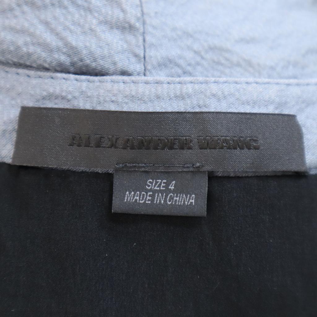 Alexander Wang Мини-платье без рукавов 4 Темно-серый Женщины Б/У