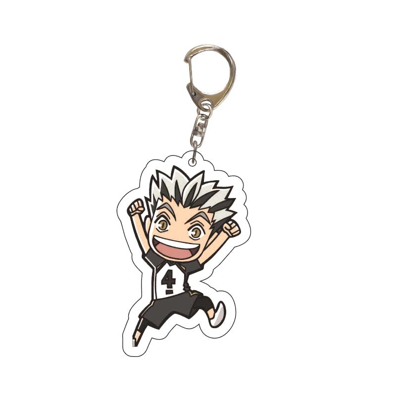 Мультфильм милый Haikyuu брелок акриловый кулон рюкзак подвесное украшение подарки