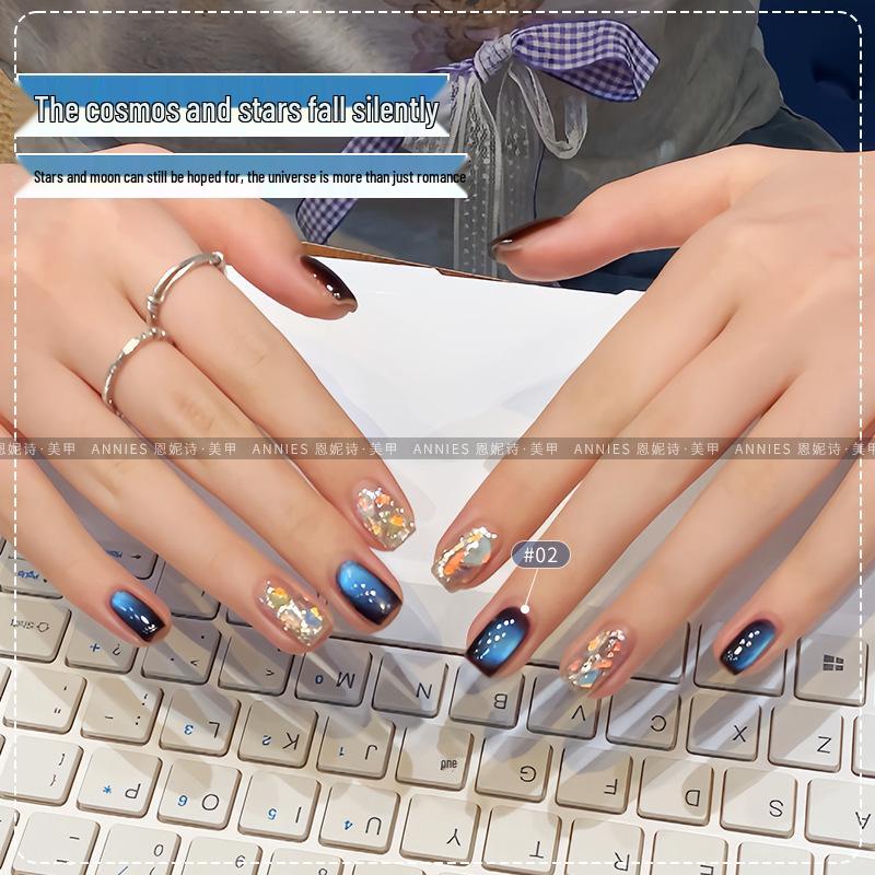 Ennisi Autumn Night Star River Cat Eye Nail Gel: Black, Chocolate Brown, Blue Bead Shades for 2025 A/W