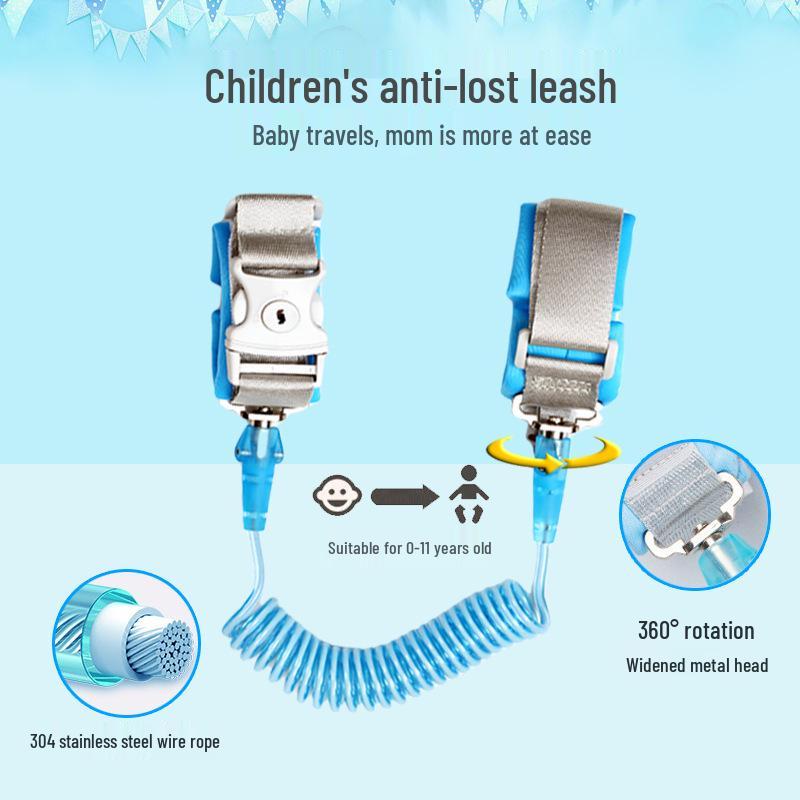 Children's Safety Anti-Lost Rope: Baby Stroller Attachment and Travel Bracelet