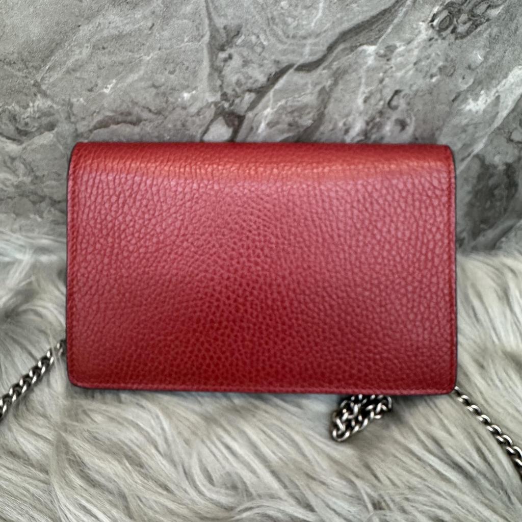 [Pre-Owned] Dionysus Tiger Head Buckle Chain Leather Crossbody Shoulder Bag - Excellent #85FSWN