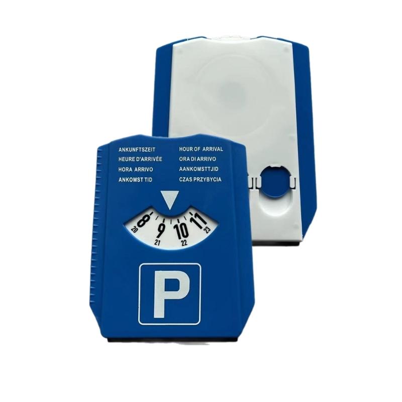 Прочный парковочный счетчик, скребок для льда, дисплей времени, диск для лобового стекла автомобиля, лопата для снега, таймер для уборки снега, часы