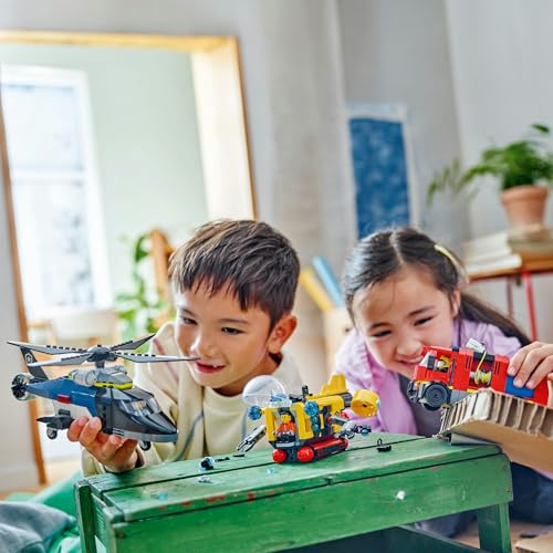 Комбо-набор LEGO City: Вертолет, Пожарная машина и Подводная лодка, Подарок на день рождения, Строительные блоки, Мальчики и девочки, Возраст 7, 8 и 9 лет, Ролевые игры, Транспортные средства, М