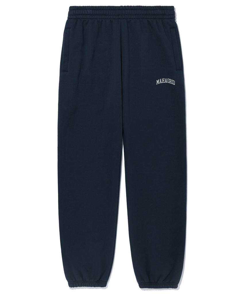 MAHAGRID Varsity Sweat Pant Navy(Mg2Csmpa00A)