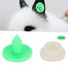 100pcs 0.7in Ear Tag Signs Marker Livestock Supplies for Rabbit Fox Mink Number Animal IdentificationGreen