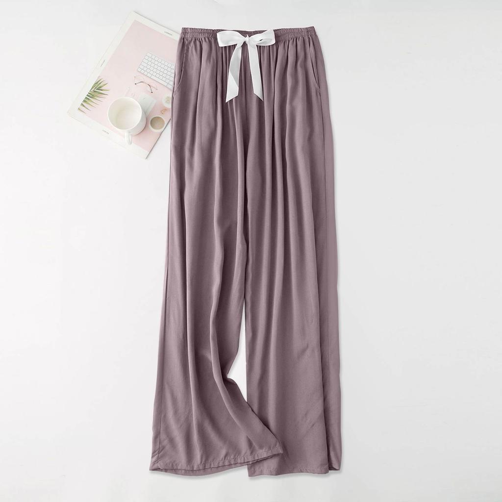 Women's Casual Fashion Sleep Pants Loungewear Pants Wearable As Outerwear High-Waisted Pants