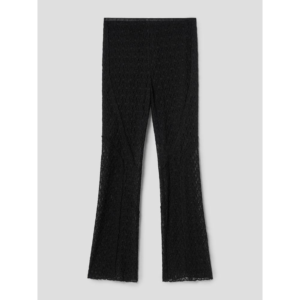 Черные брюки Anggae Lace Line