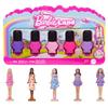 Barbie Mini Barbieland Fashionista Assorted (Nail Color) Micro Doll Set Dress Up DollHouse 5 Pieces Ages 6 and Up Pink JGL28